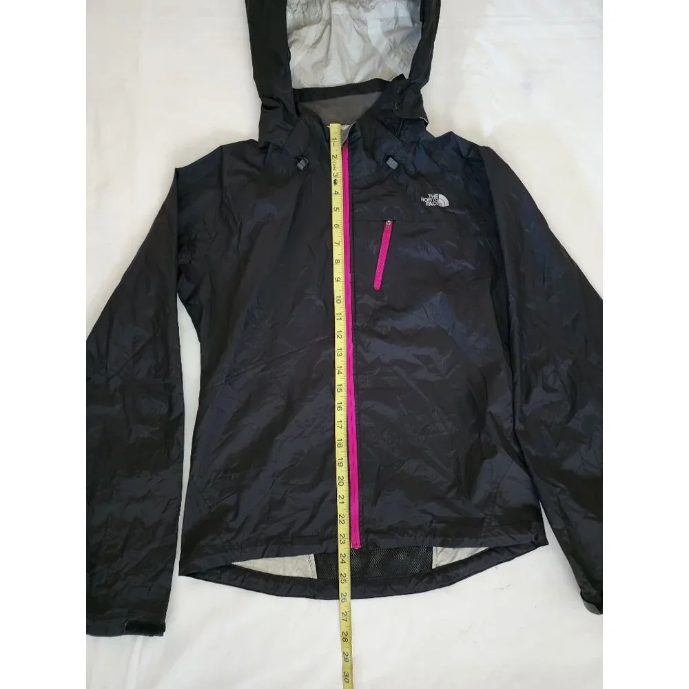 The North Face Women's Hooded Windbreaker Jacket Black/Pink Size S/P - Picture 12 of 12
